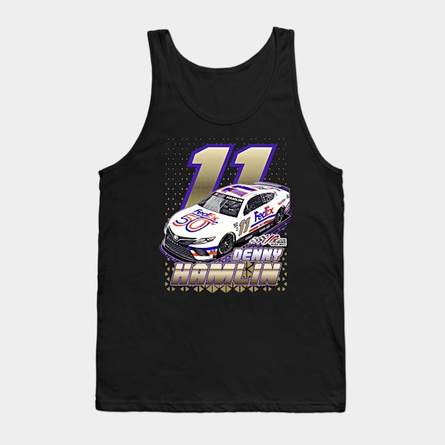 Denny Hamlin 11 Tank Top by Erianna Bee